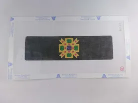 * Rachel Donley Needlepoint RD BO30 Black Gold Jeweled Cuff