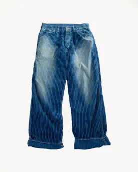 1129HW-4 - Wabash Corduroy Work Pants - Indigo Hand Vintaged