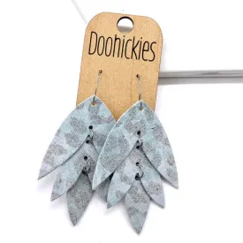 2.5" Pretty Pastels Lilli Belle Earrings - Sage Leopard