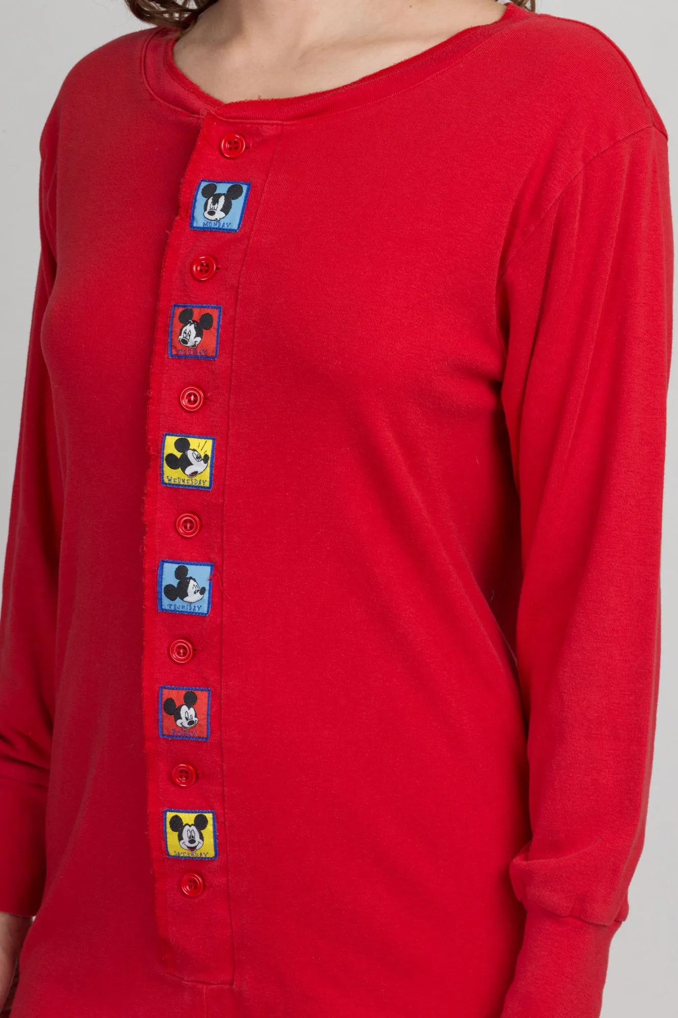 90s Mickey Mouse Days Of The Week Pajama Onesie - Medium