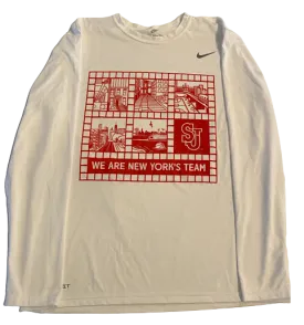 Aaron Wheeler St. John's Basketball Exclusive "WE ARE NEW YORK'S TEAM" Long Sleeve Shirt (Size XL)
