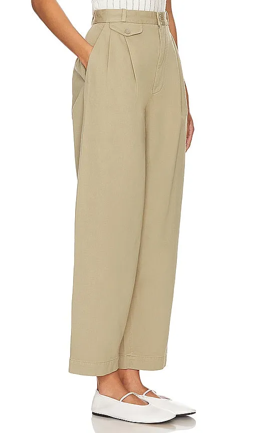 AGOLDE Becker Chino in Beige,Olive