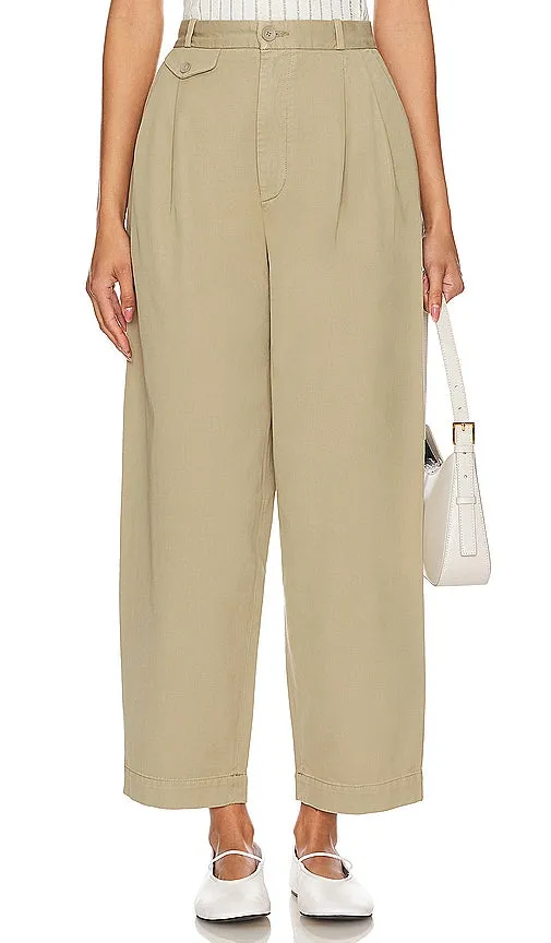 AGOLDE Becker Chino in Beige,Olive
