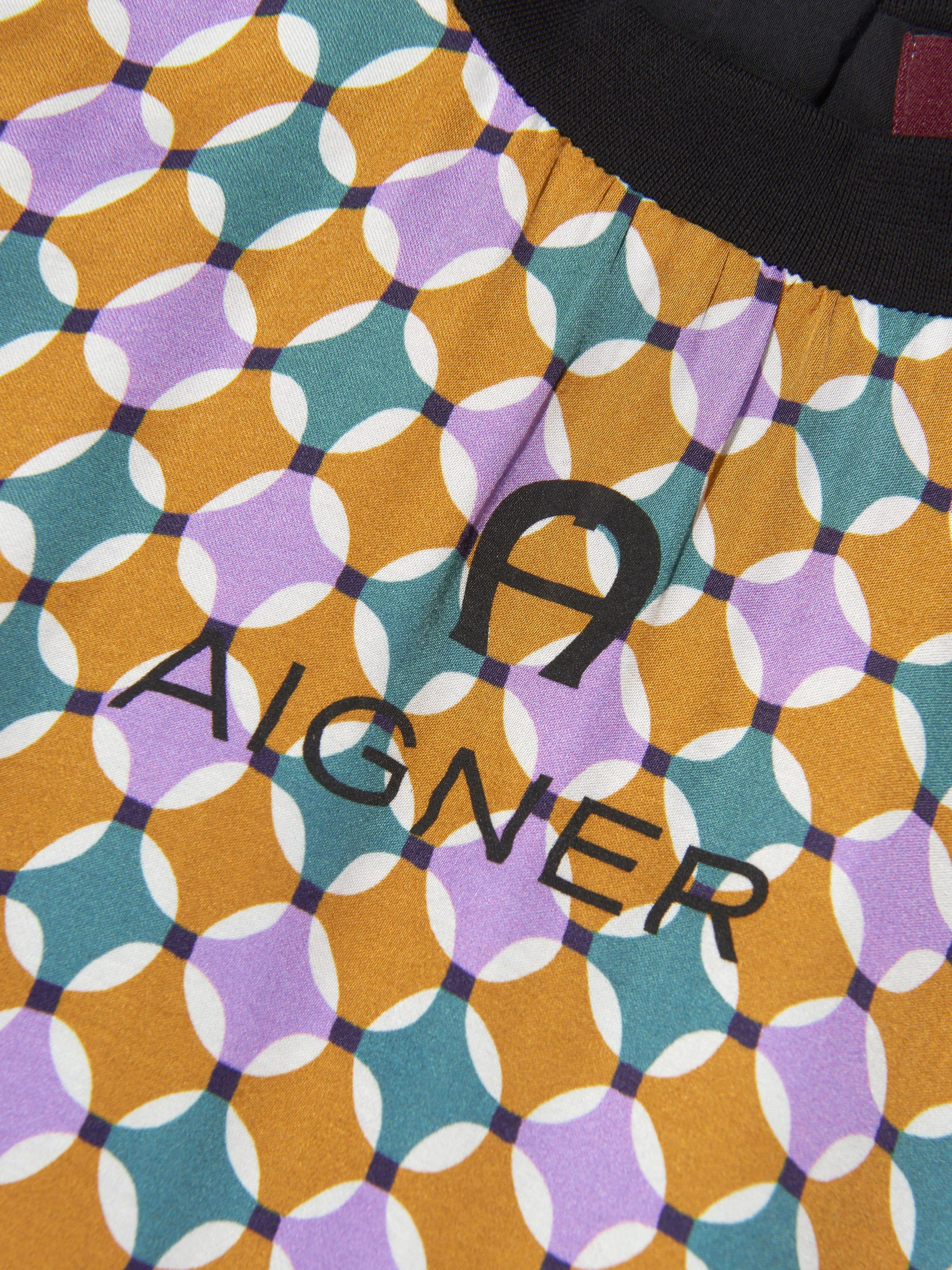 Aigner Girls Patterned Dress in Yellow
