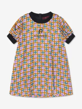 Aigner Girls Patterned Dress in Yellow