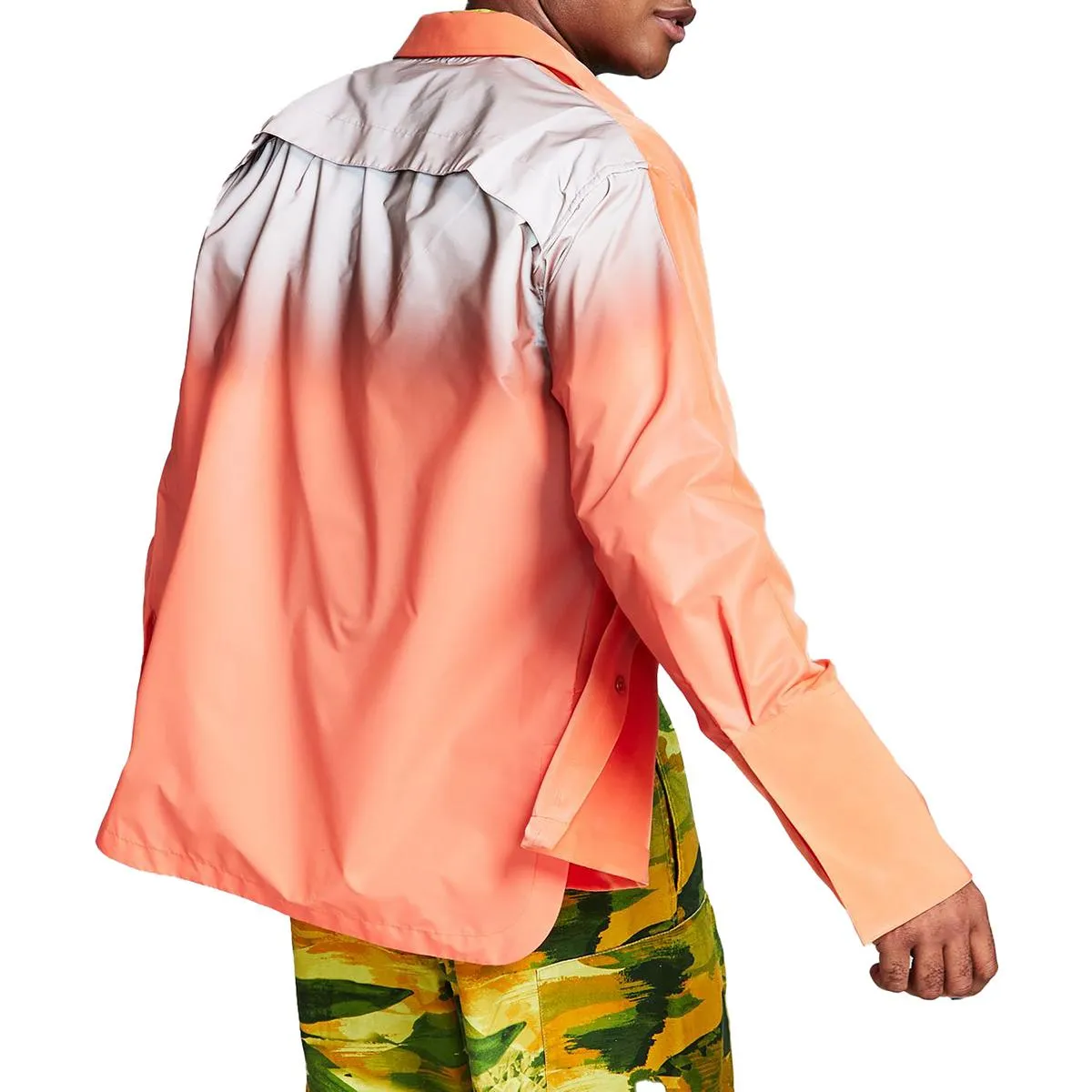 And Now This Mens Reflective Collared Button-Down Shirt