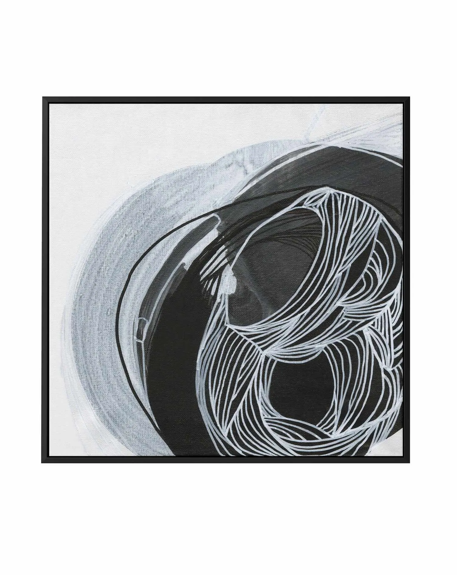 Azure Waves SQ by Kirsta Benedetti | Framed Canvas Art Print