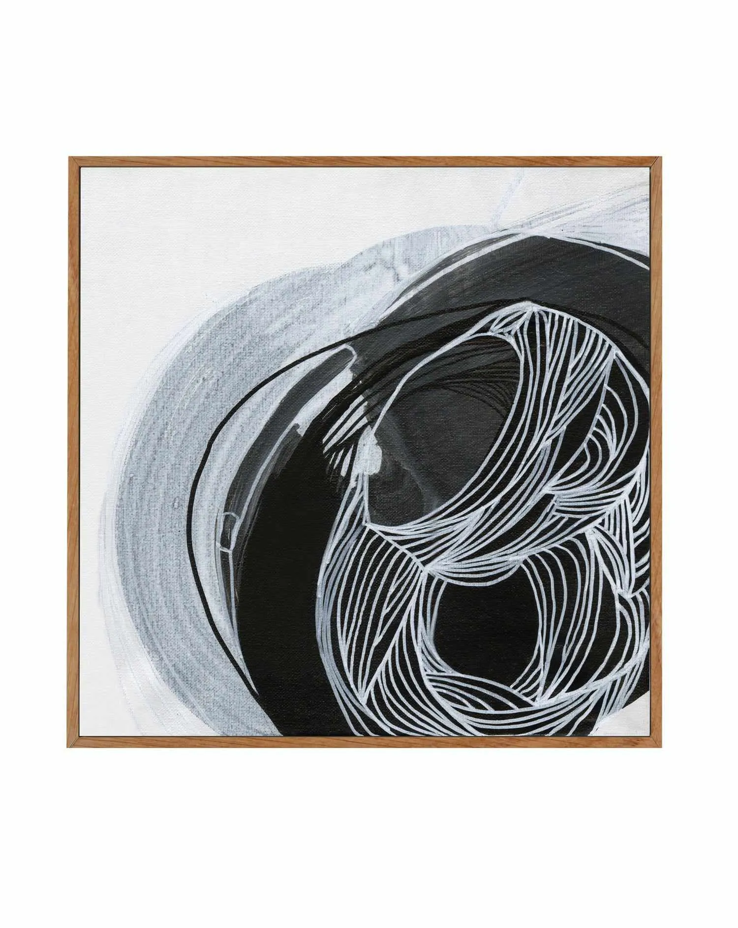 Azure Waves SQ by Kirsta Benedetti | Framed Canvas Art Print