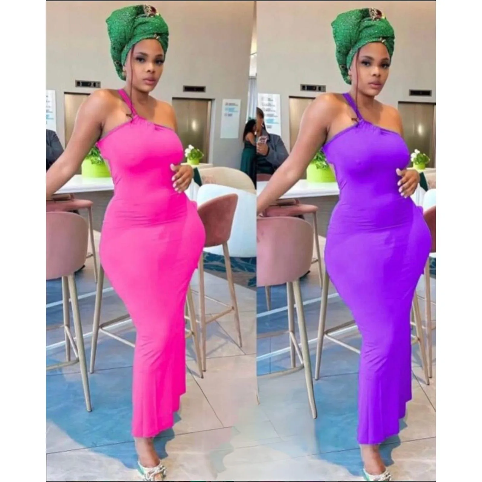 Back Opened Bodycon Prom Dress.