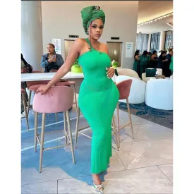 Back Opened Bodycon Prom Dress.