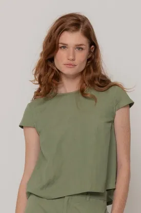 Barrett Top in Light Sage