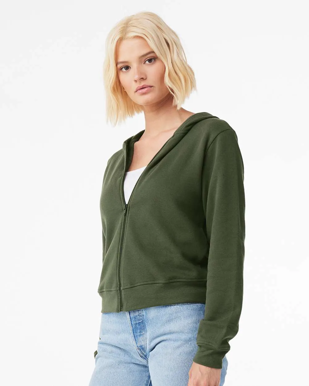 Bella   Canvas 7539 - FWD Fashion Women's Sponge Fleece Full-Zip Hoodie
