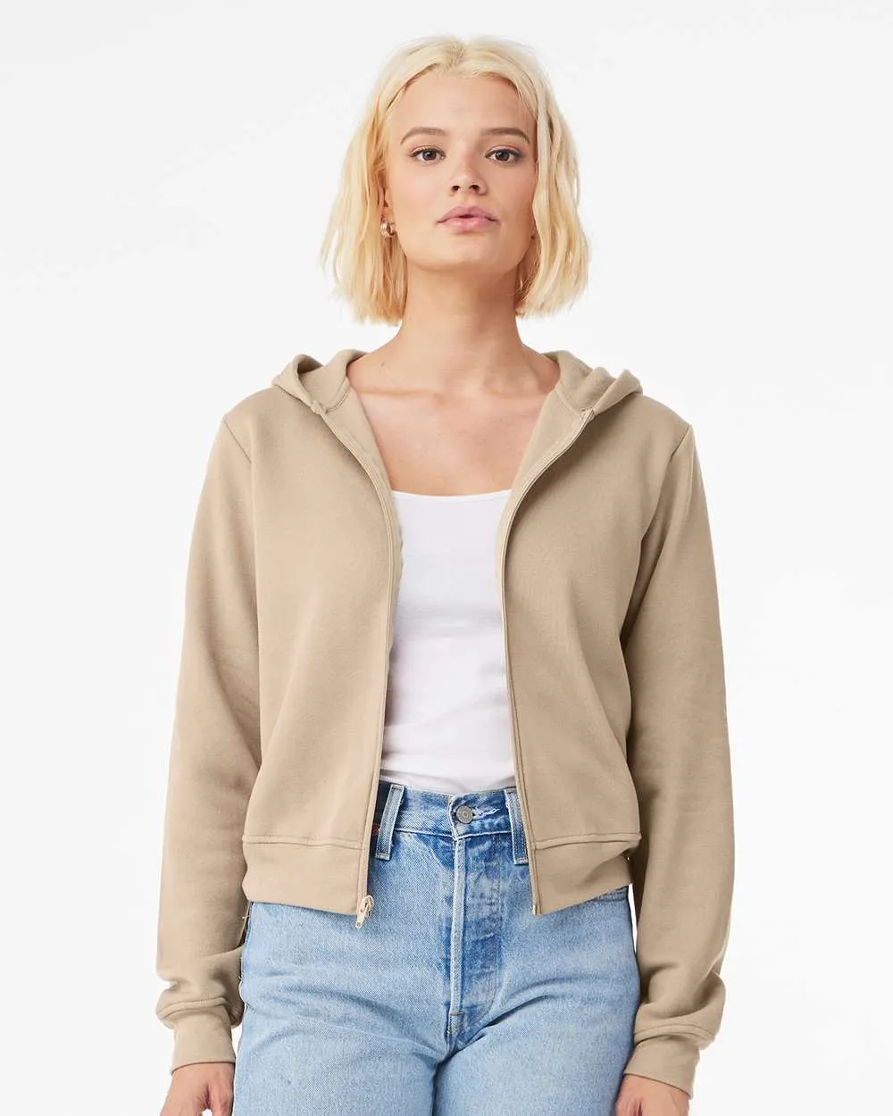 Bella   Canvas 7539 - FWD Fashion Women's Sponge Fleece Full-Zip Hoodie
