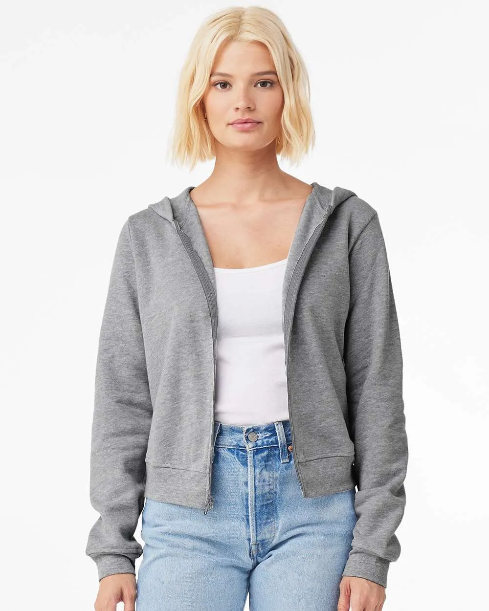 Bella   Canvas 7539 - FWD Fashion Women's Sponge Fleece Full-Zip Hoodie