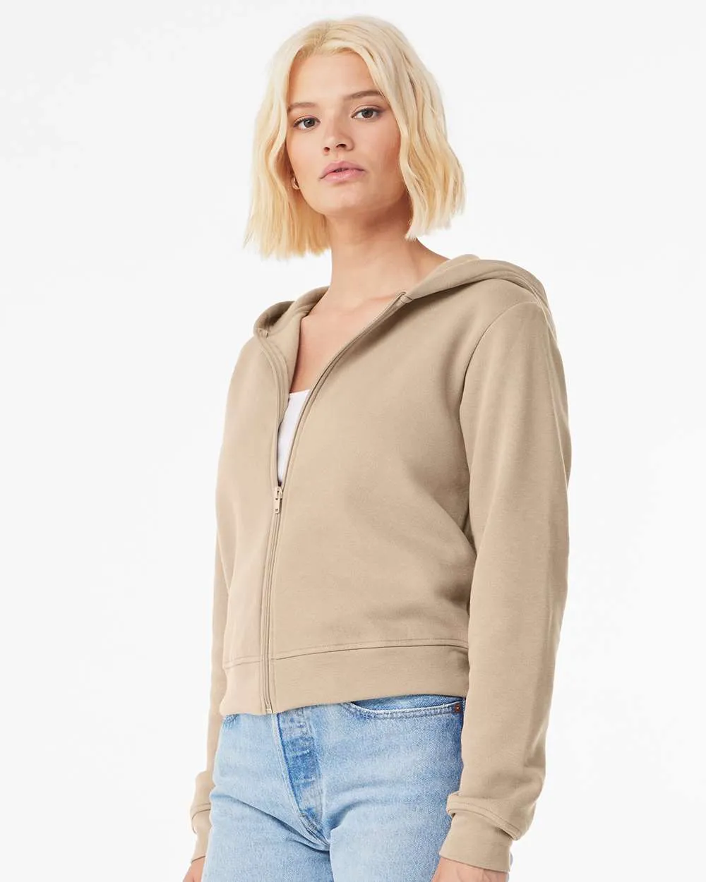 Bella   Canvas 7539 - FWD Fashion Women's Sponge Fleece Full-Zip Hoodie