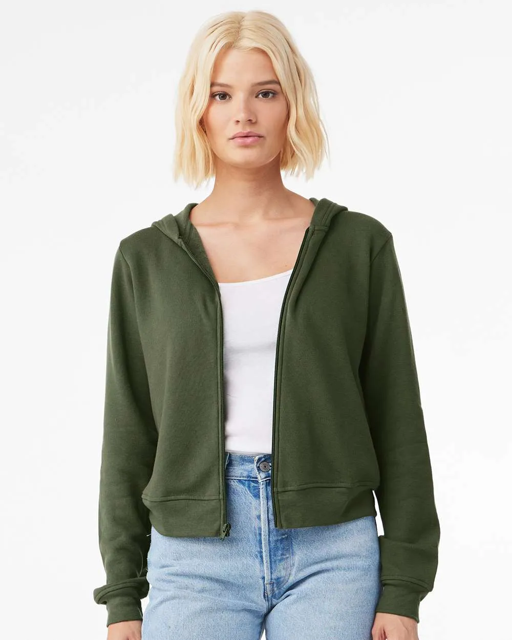 Bella   Canvas 7539 - FWD Fashion Women's Sponge Fleece Full-Zip Hoodie