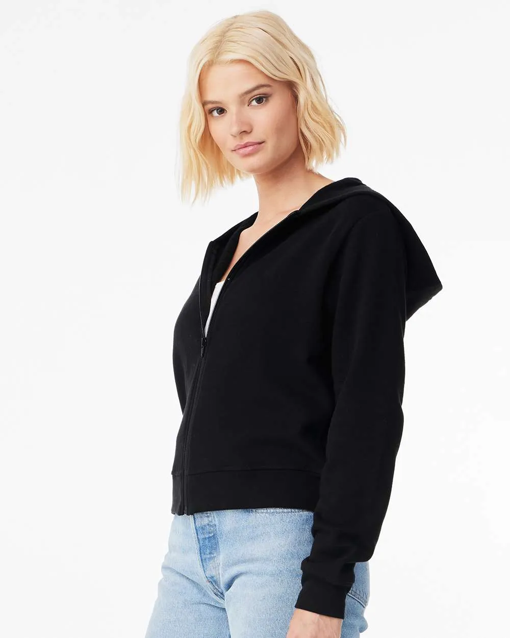 Bella   Canvas 7539 - FWD Fashion Women's Sponge Fleece Full-Zip Hoodie