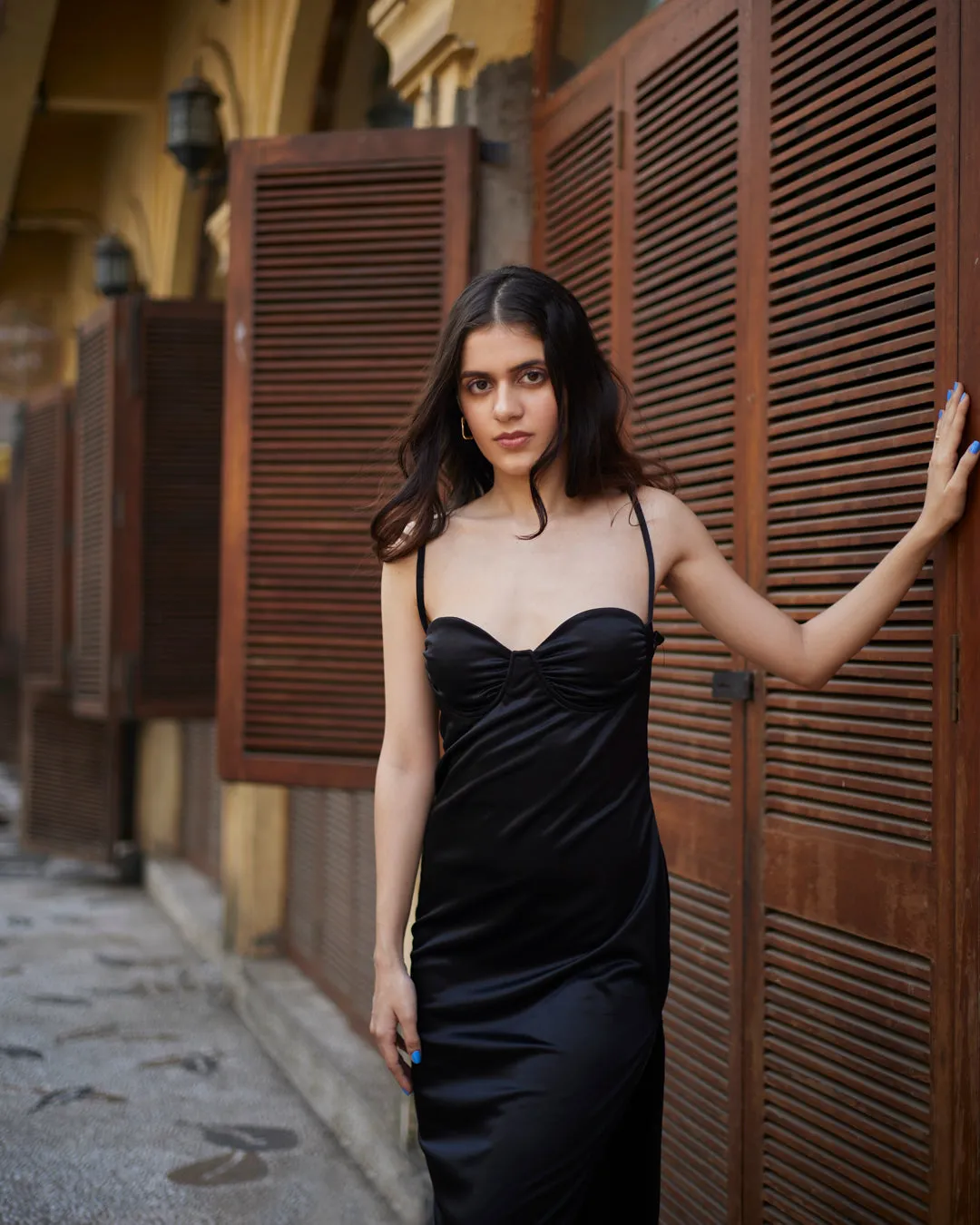 Black Beauty Sleek Sleeveless Maxi Dress