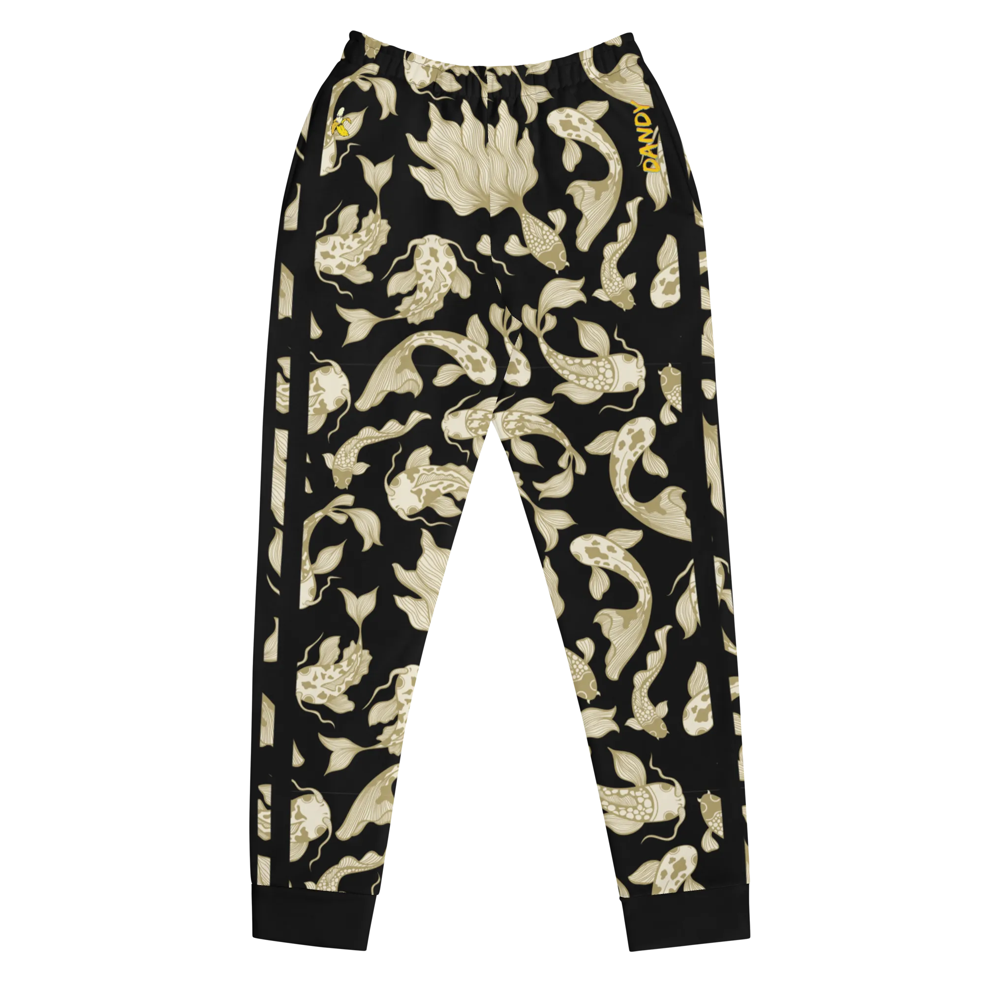Black/Gold Koi Women's Joggers