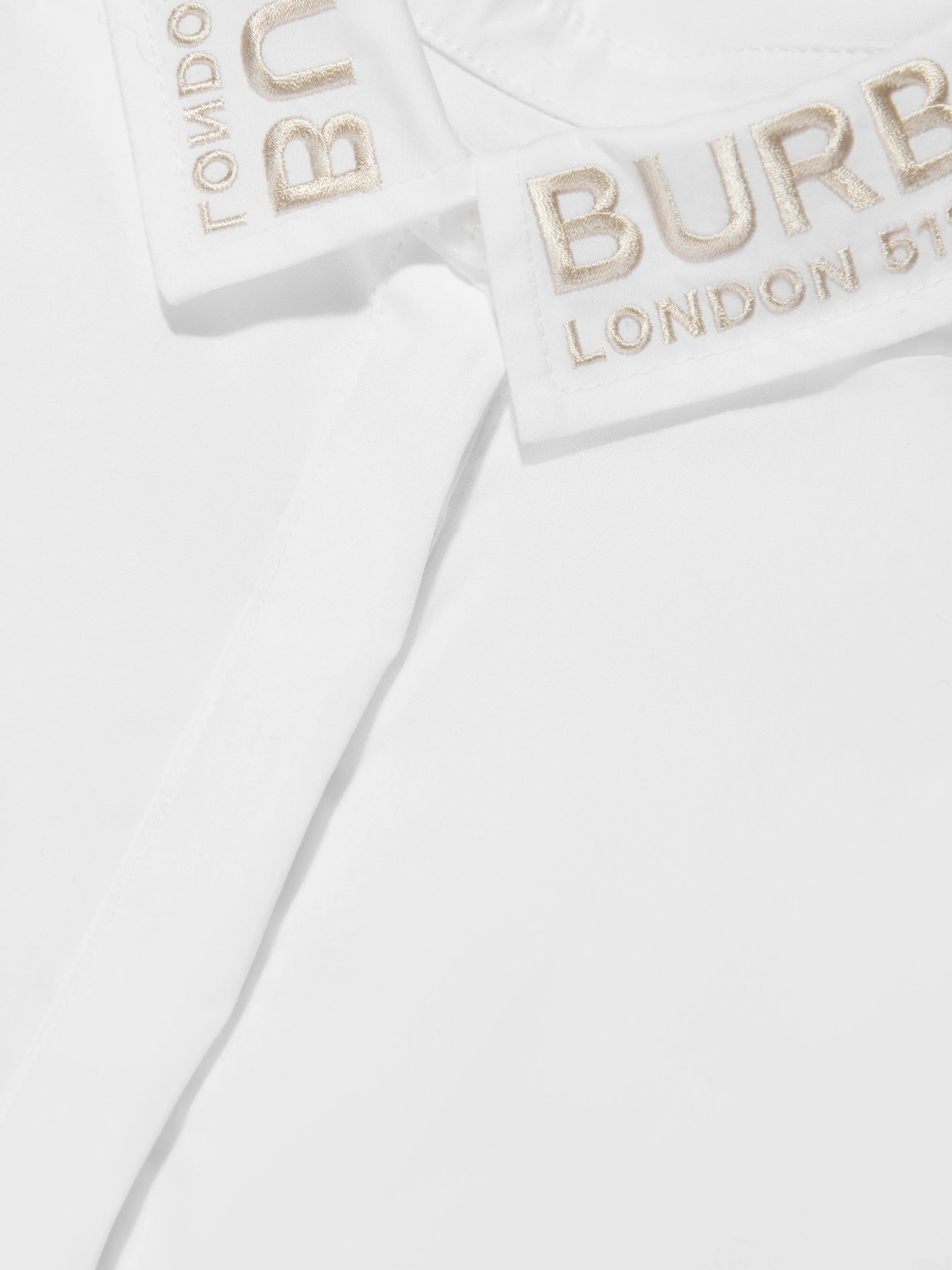 Burberry Girls Lyria Shirt Dress in White