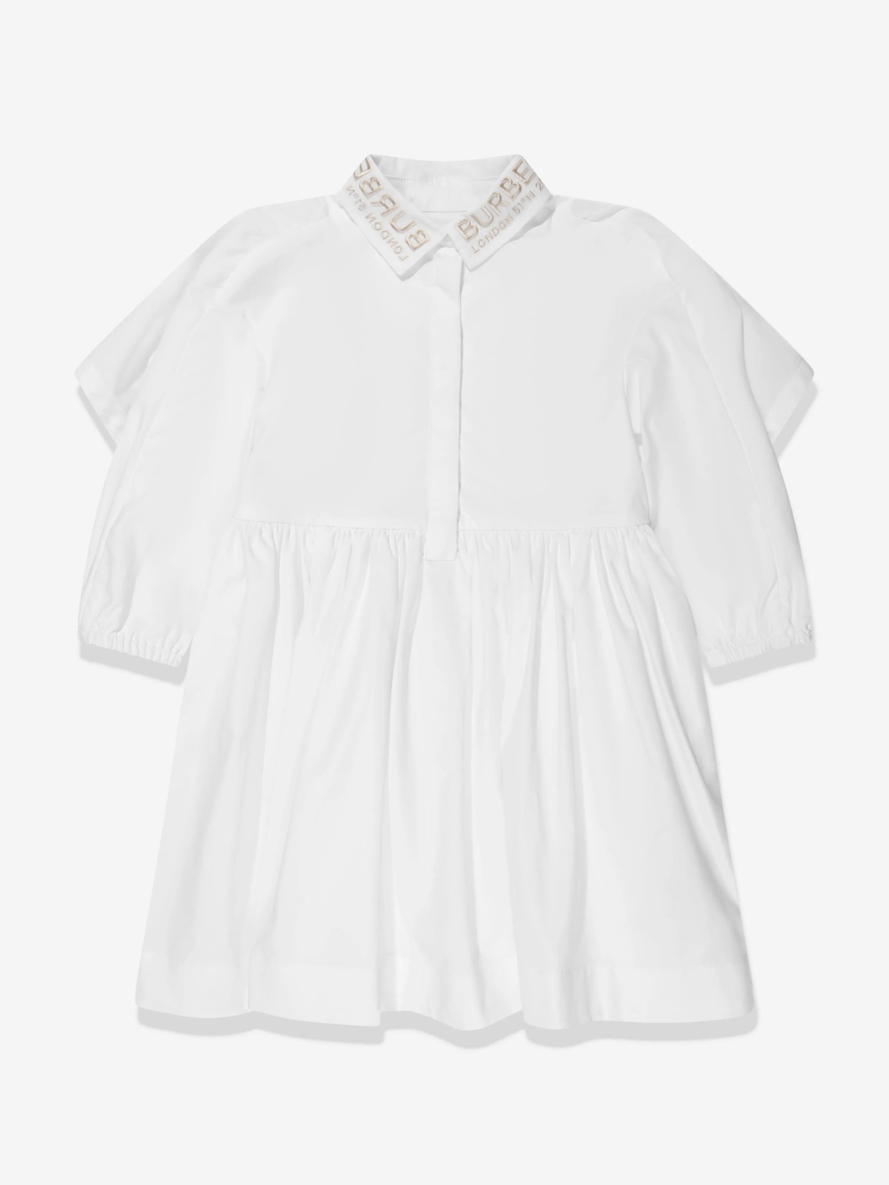 Burberry Girls Lyria Shirt Dress in White