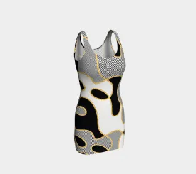 Chained Maiden Polka Dot Bodycon Dress