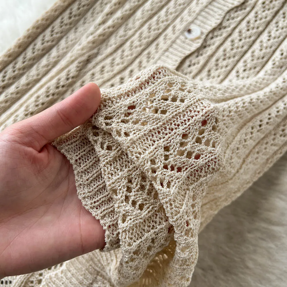 Chic Crochet Sleeveless Bodycon Dress