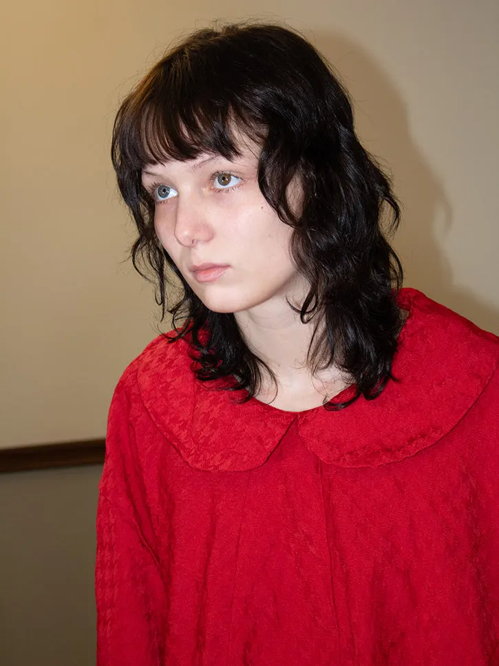 Comme des Garçons Dress, Red Houndstooth