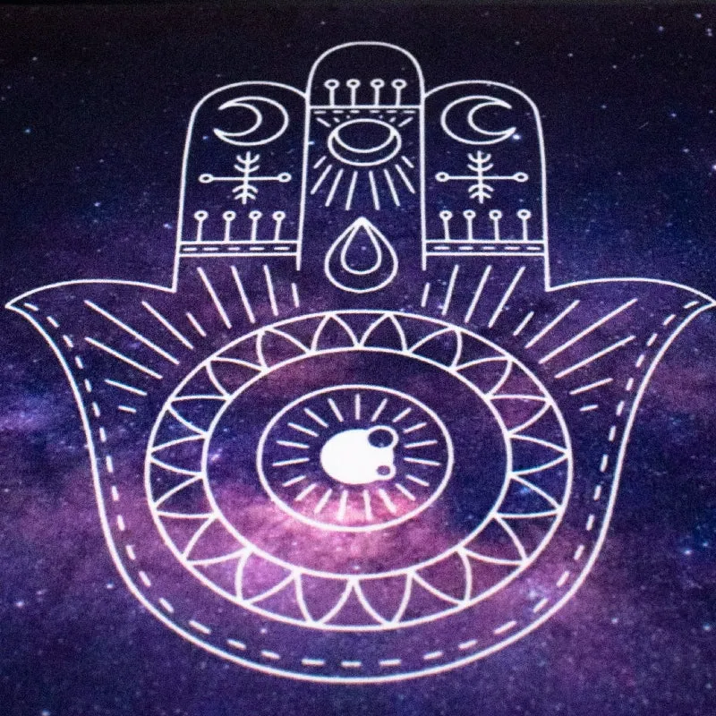 Cosmic Hamsa Hand Versatile Desk Mat