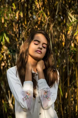 Crisp white shirt