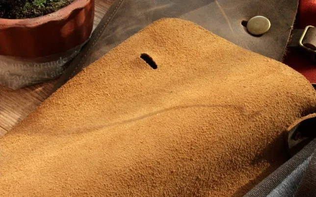 Damen Canvas und Leder Umhängetasche Schultertasche - grau