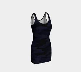 Deep Purple Camo Bodycon Dress