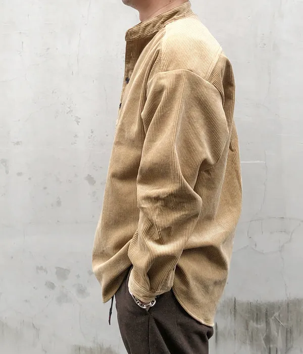 DESCENDANT/TETTY CORDUROY LS SHIRT (BEIGE)