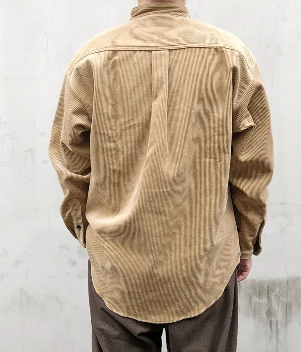DESCENDANT/TETTY CORDUROY LS SHIRT (BEIGE)