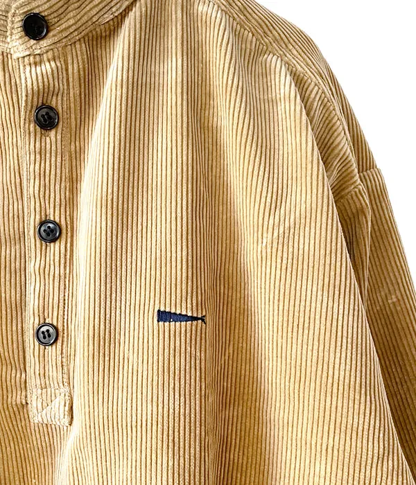DESCENDANT/TETTY CORDUROY LS SHIRT (BEIGE)