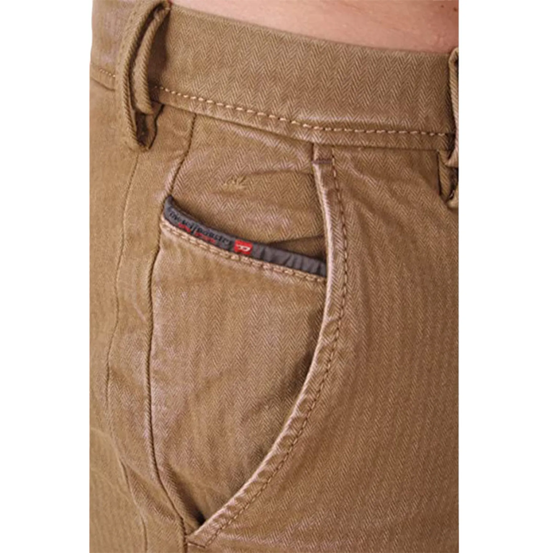 DIESEL SLIM CHINO 0848Q Mens Chino Trousers Sweat Slim Fit Stretch Casual Pants