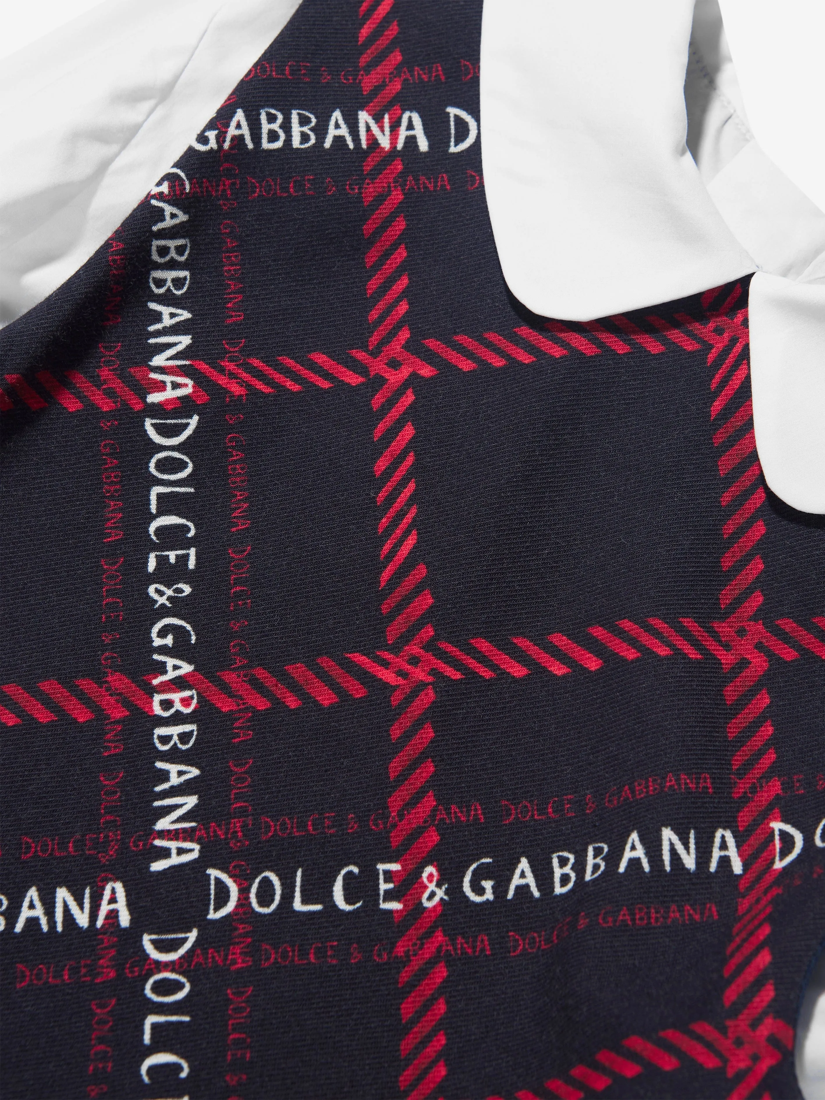Dolce & Gabbana Girls Logo Shirt Dress in Multicolour