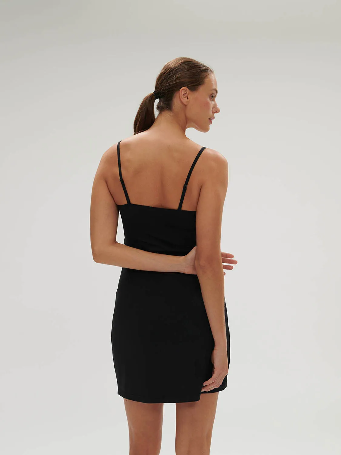 Essentiel Slip Dress - Black
