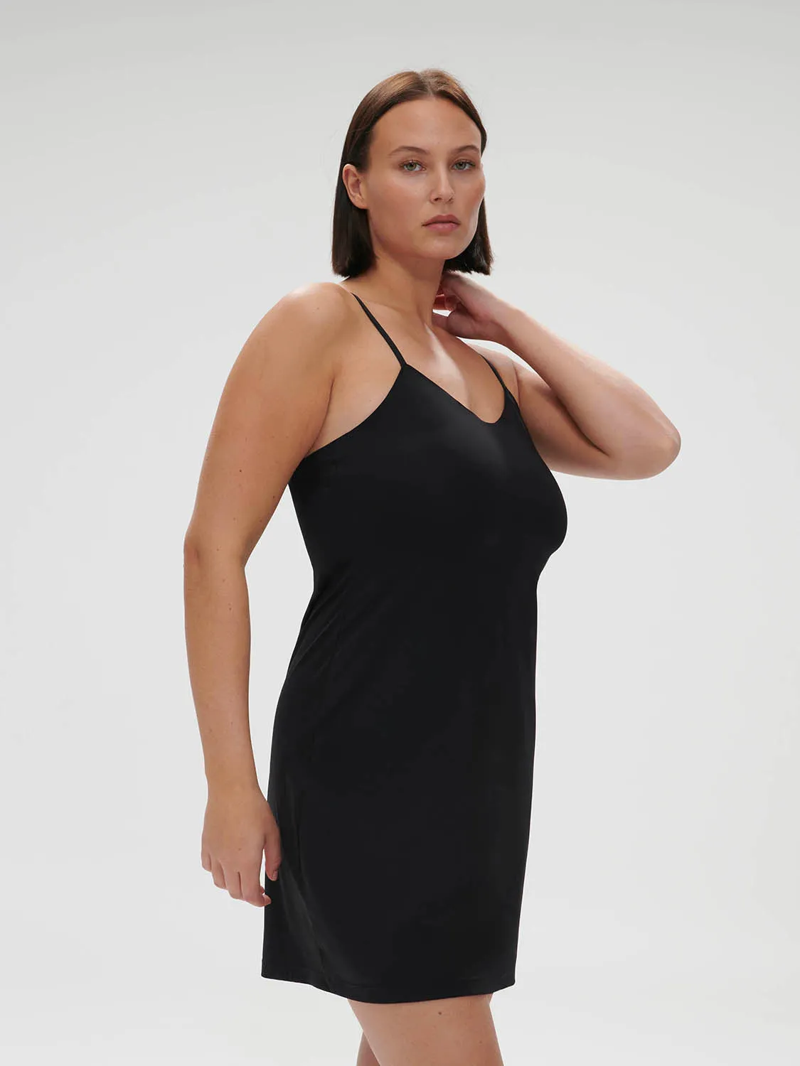Essentiel Slip Dress - Black