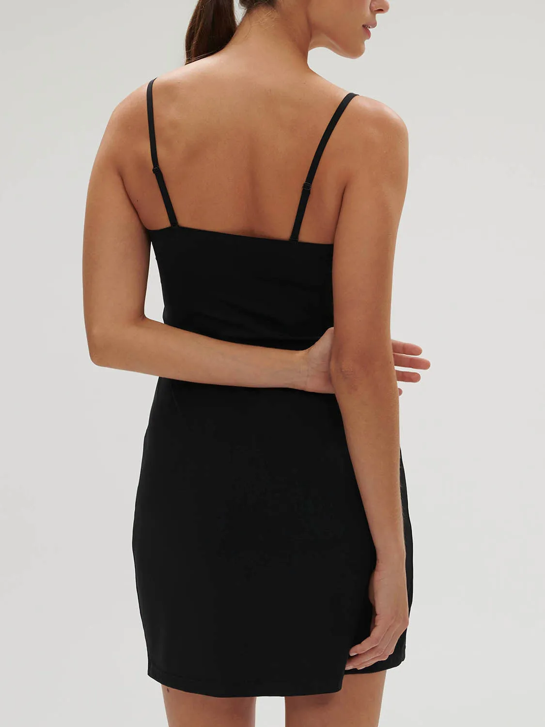 Essentiel Slip Dress - Black