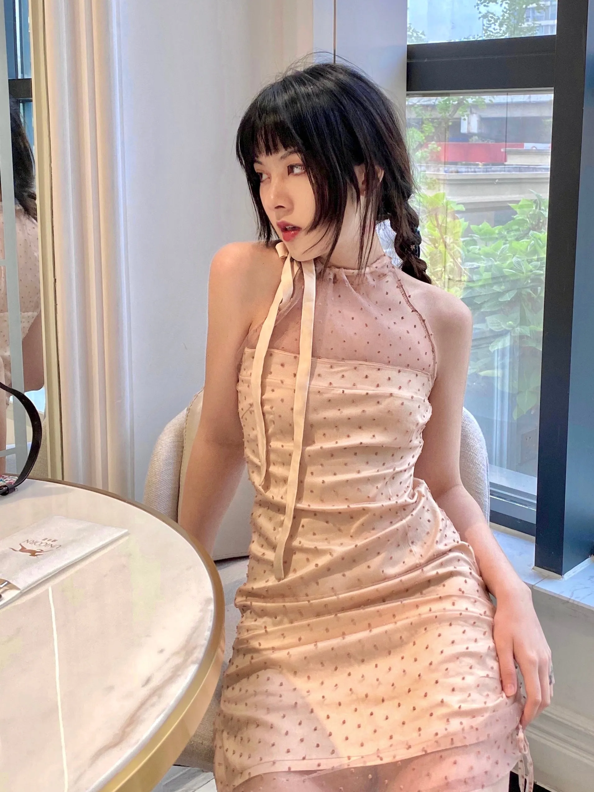 [Exclusive To PeilieeShop] Bambi Poka Mini Dress