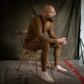 Finch Mens Long Johns - Merino Wool & Silk - Almond