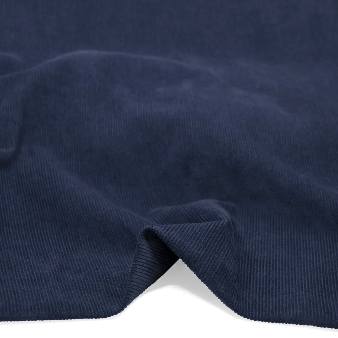 Fine Cotton Corduroy - Dark Denim