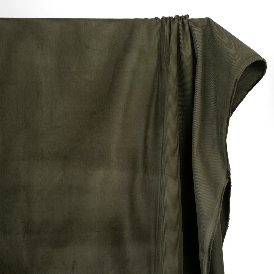 Fine Cotton Corduroy -  Military