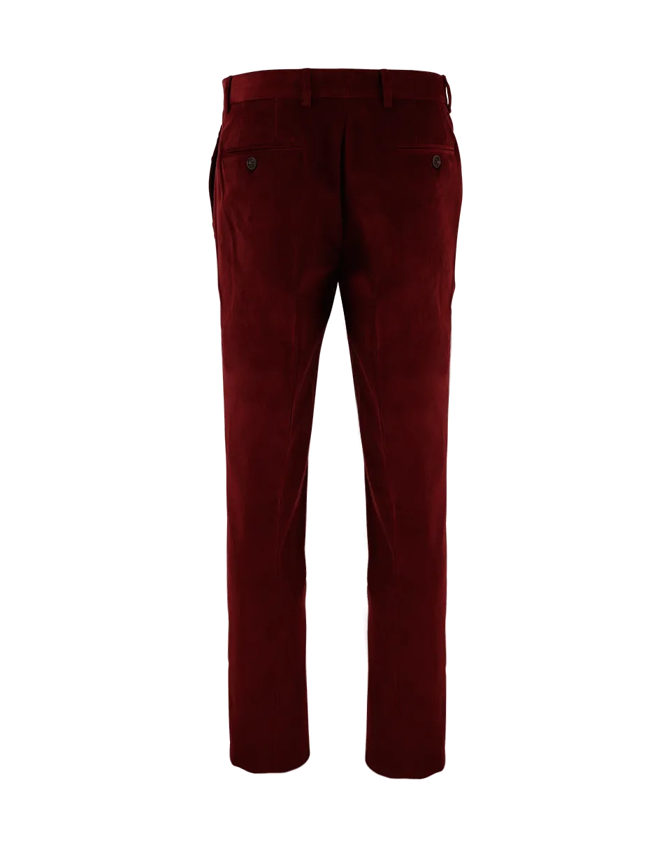 Fine Wool Corduroy Pant