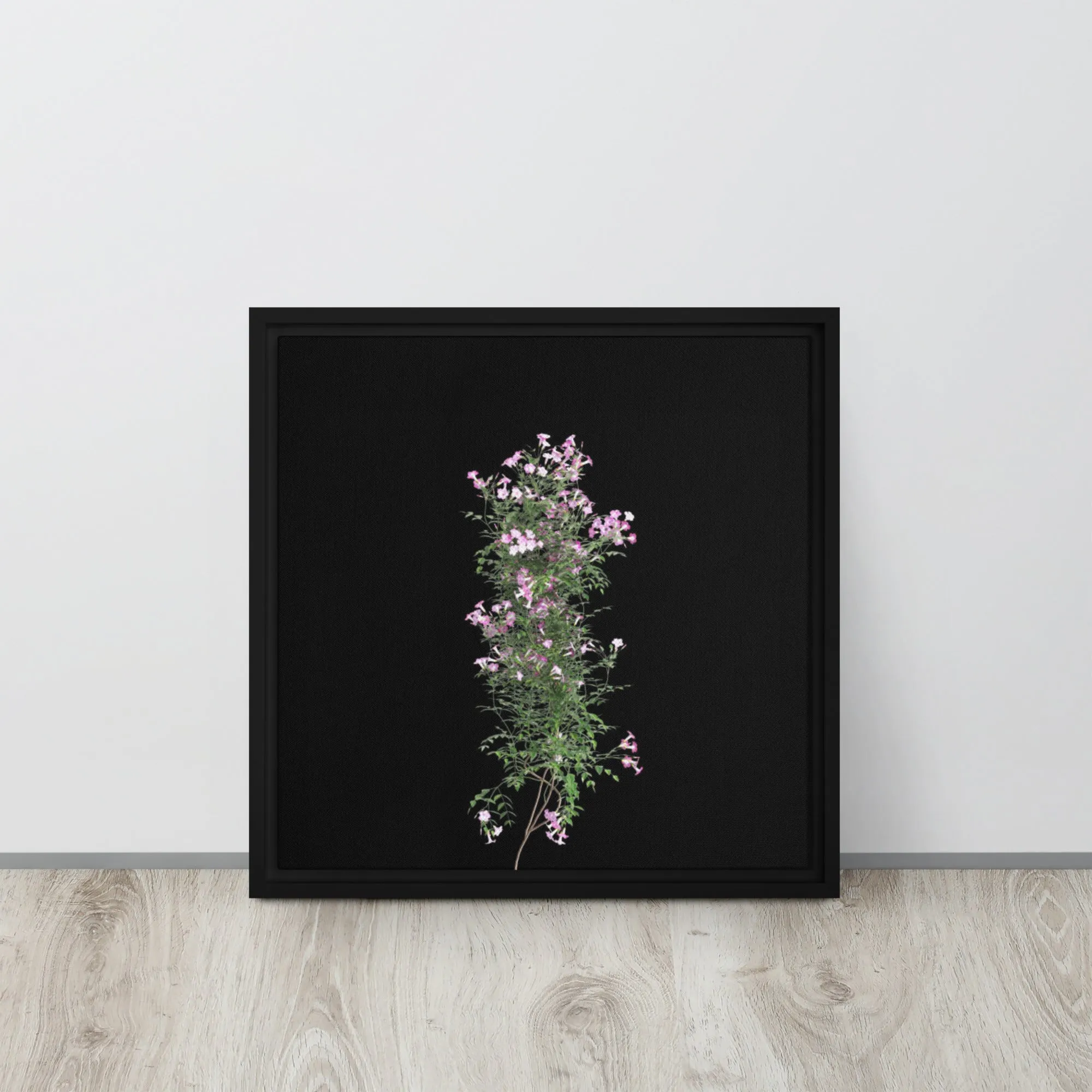 Flower Tree Framed Canvas Print
