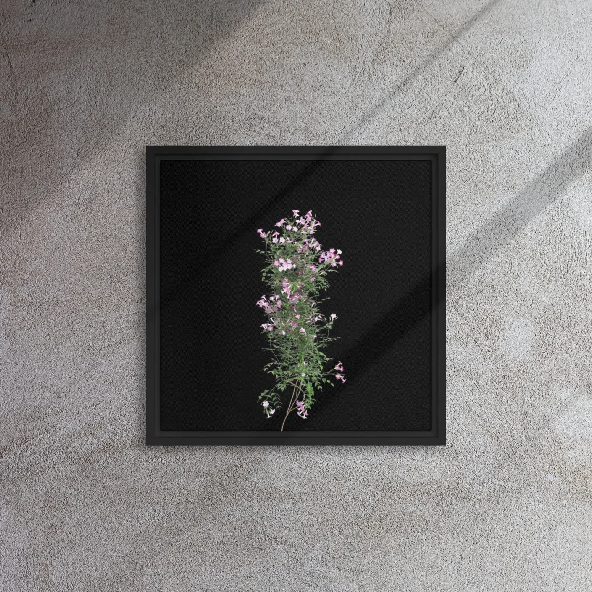 Flower Tree Framed Canvas Print