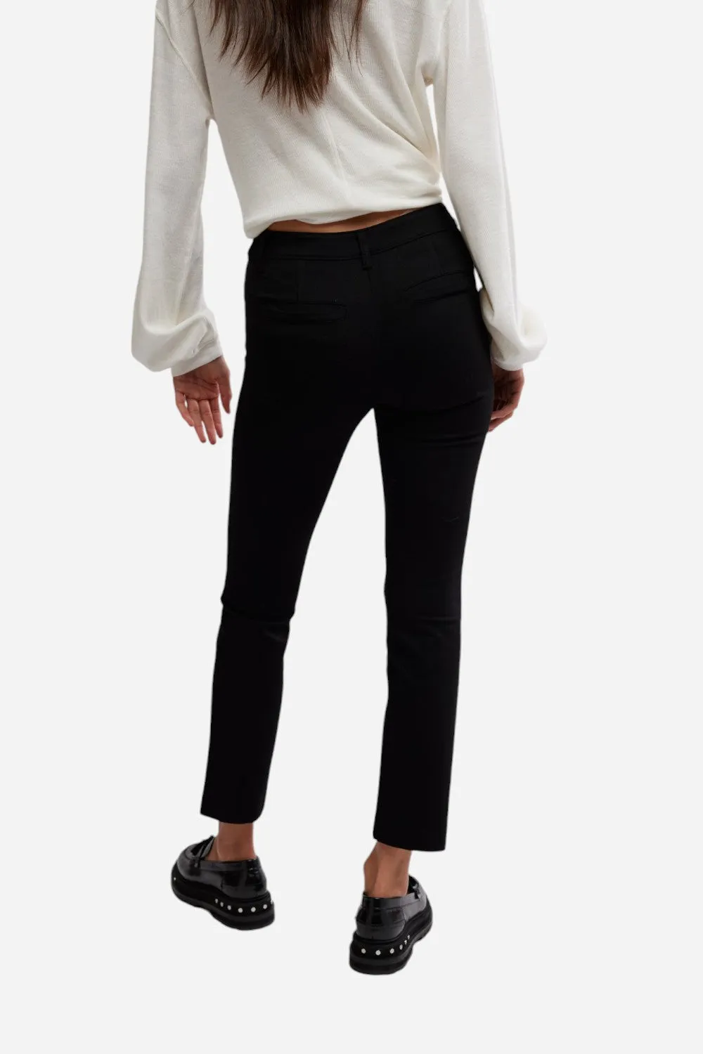 Free People Molly Slim Pant in Black