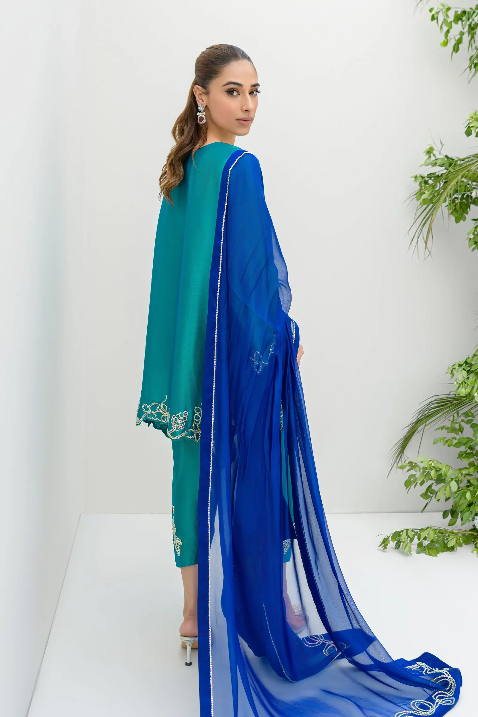 Freya,Festive Wear'24-AquaOcean
