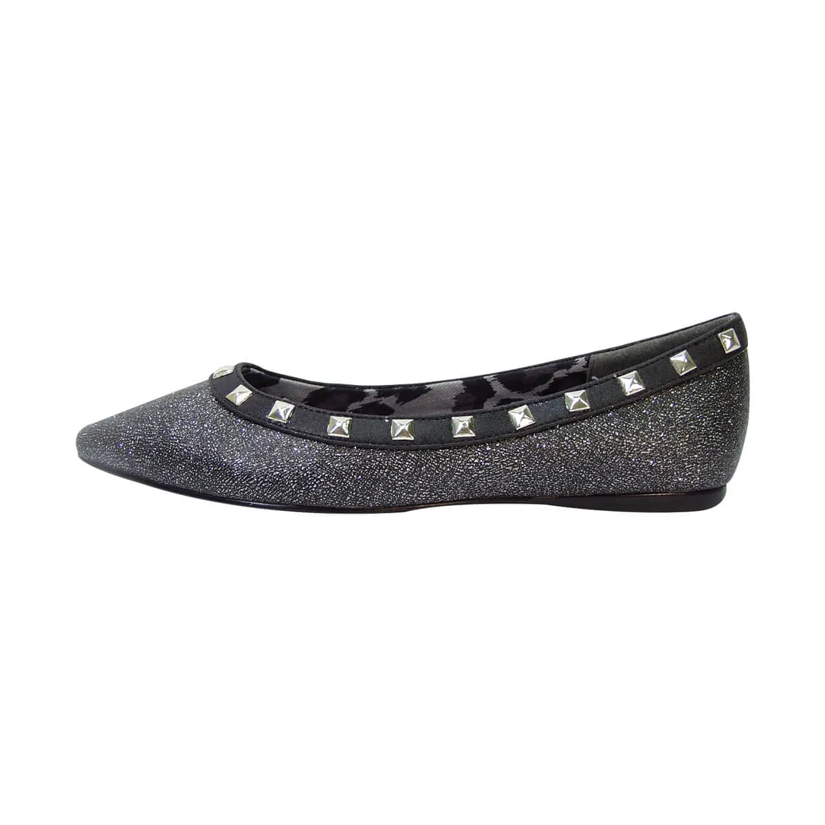 FUZZY Emily Women's Wide Width Pointed Toe Dress Casual Flats